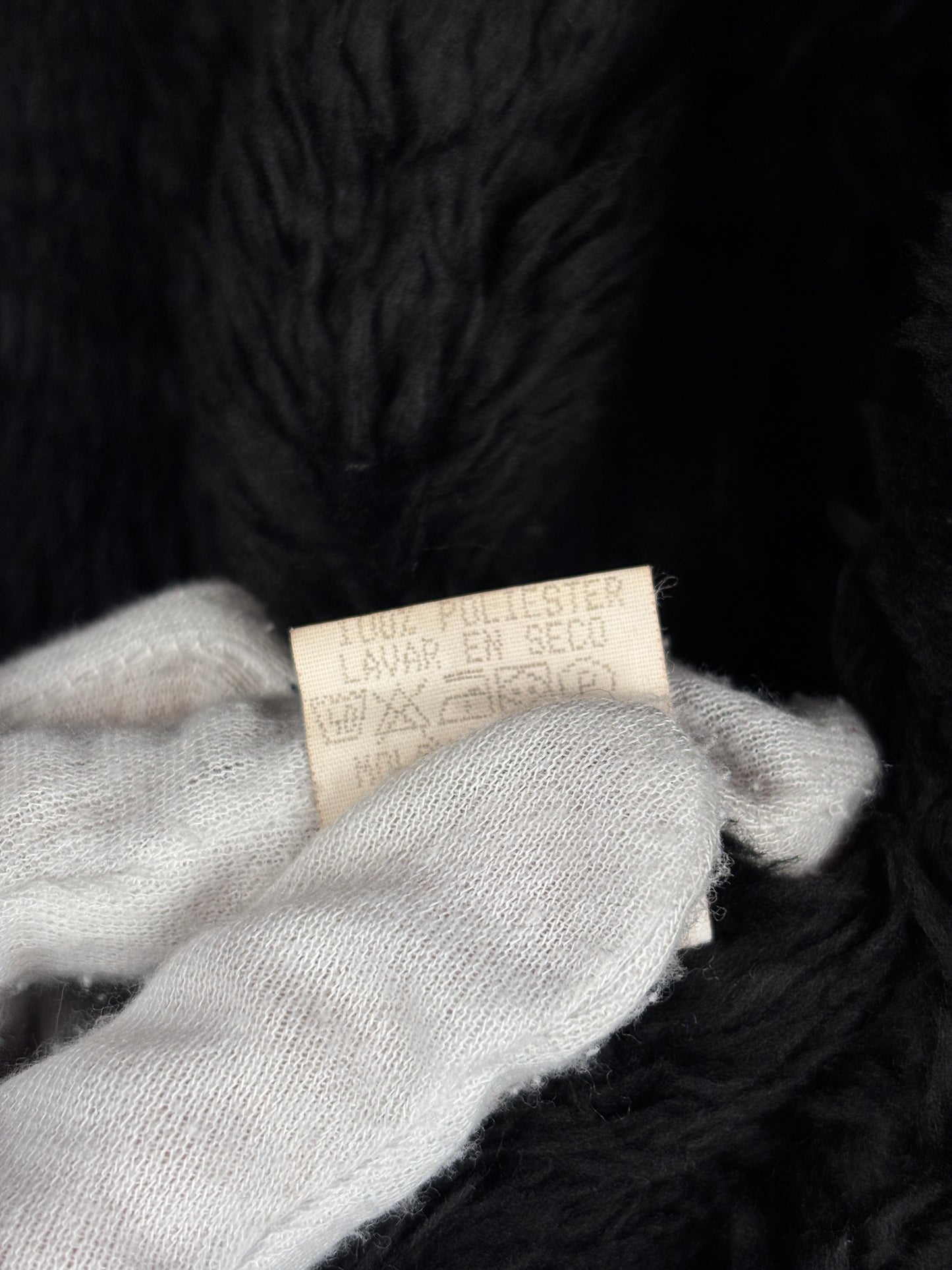 Women's Y2K Black Faux Suede Coat