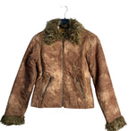 Broadway Y2K Faux Shearling Afghan Jacket