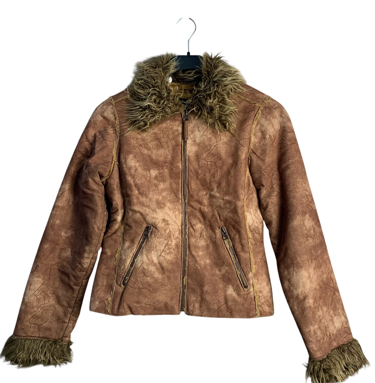 Broadway Y2K Faux Shearling Afghan Jacket