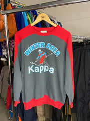 Vintage Kappa Winter Area Sweatshirt S Made in Italy Pullover
