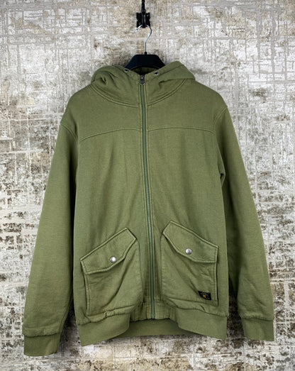 Men's DC Khaki Sherpa Lined Hoodie