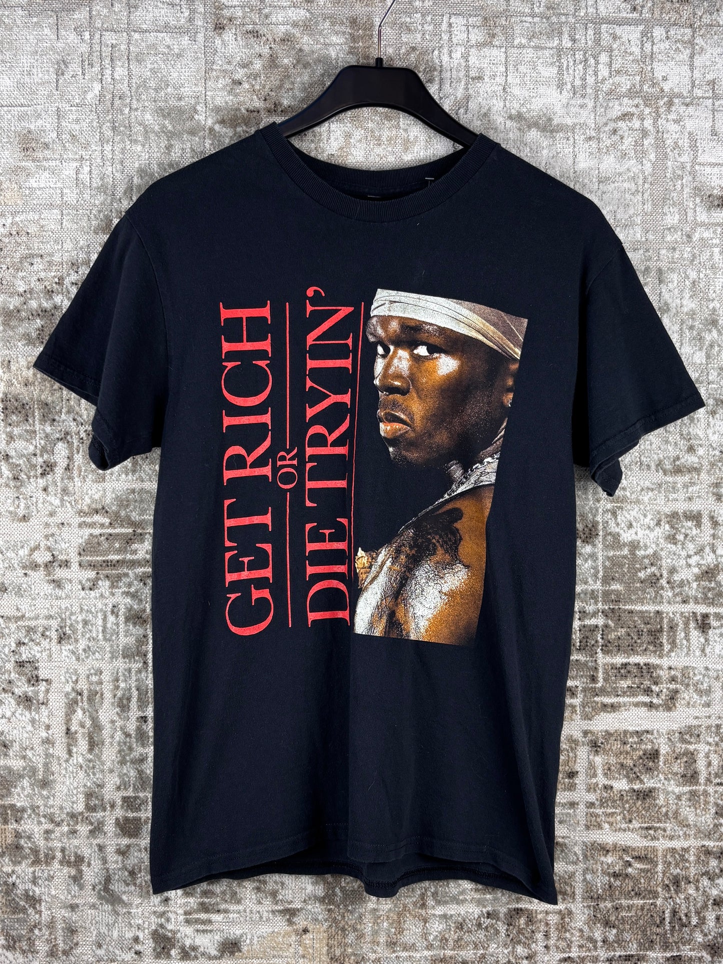 Mens Vintage 50 Cent Get Rich Or Die Tryin T Shirt