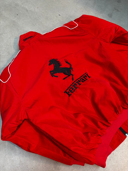 Y2K Unisex Red Ferrari Racing Jacket