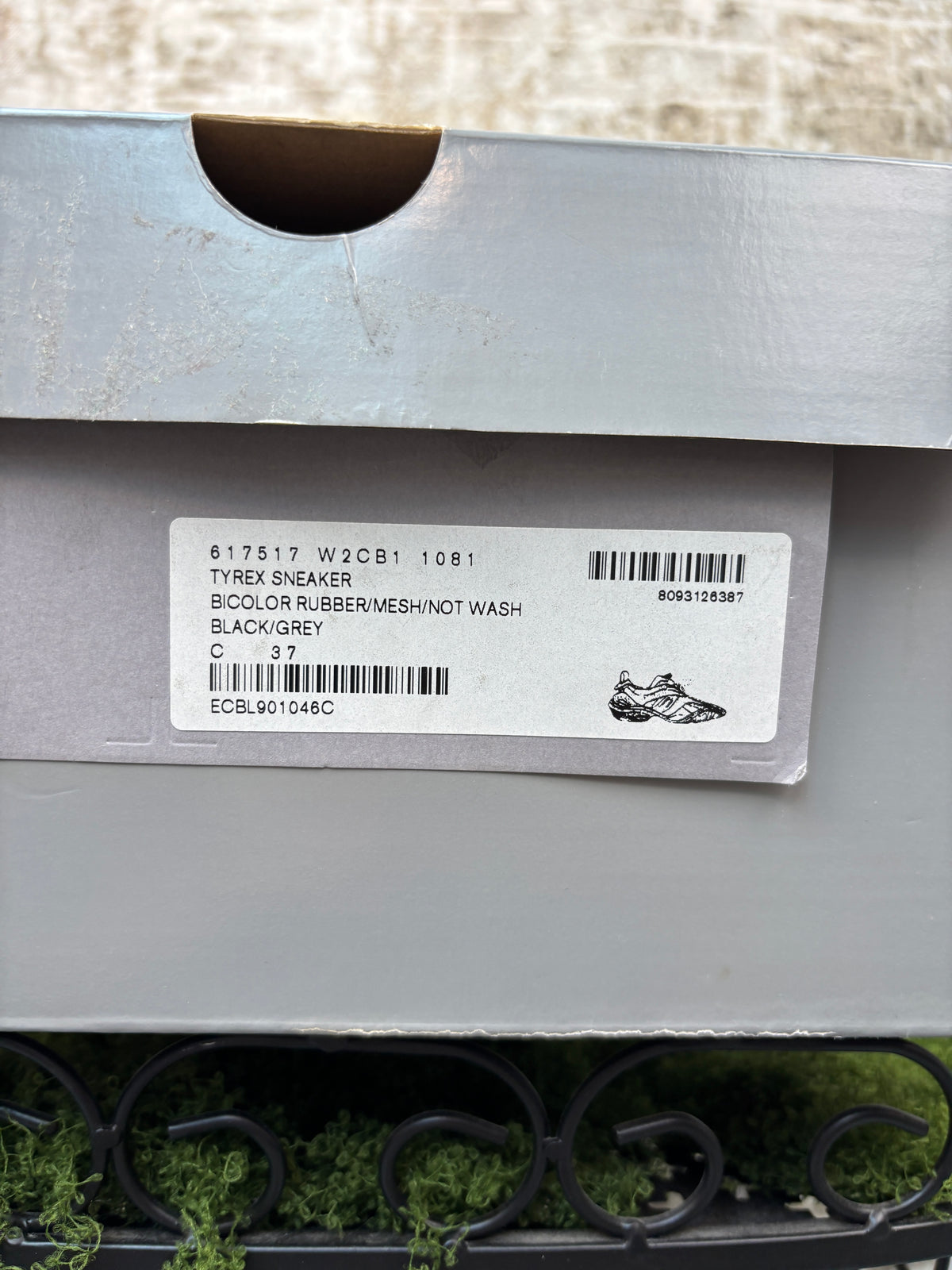 Balenciaga Tyrex Black Grey Low Top Sneakers