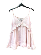 Miss Milla Pink Ruffle Cami Top