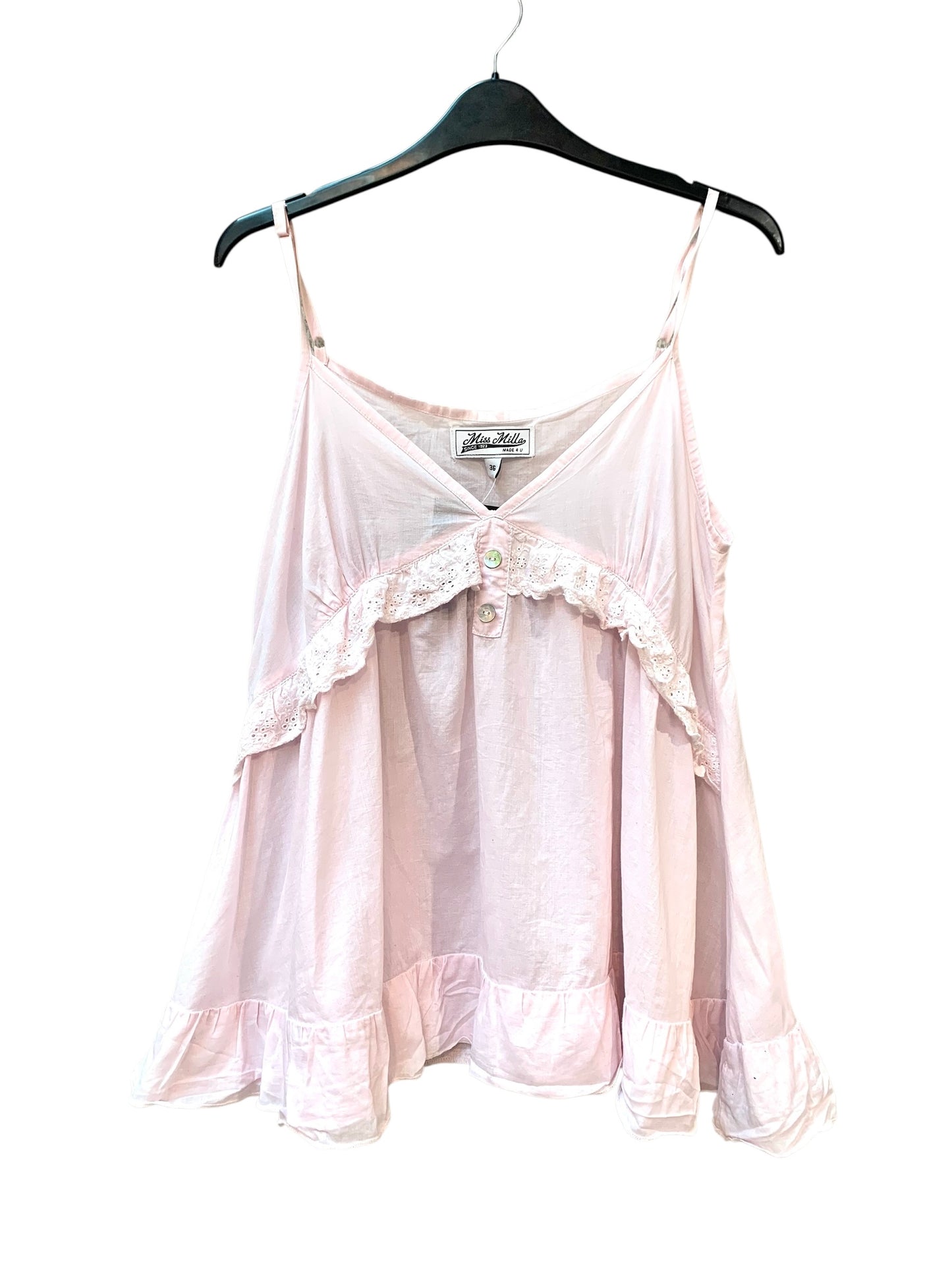 Miss Milla Pink Ruffle Cami Top