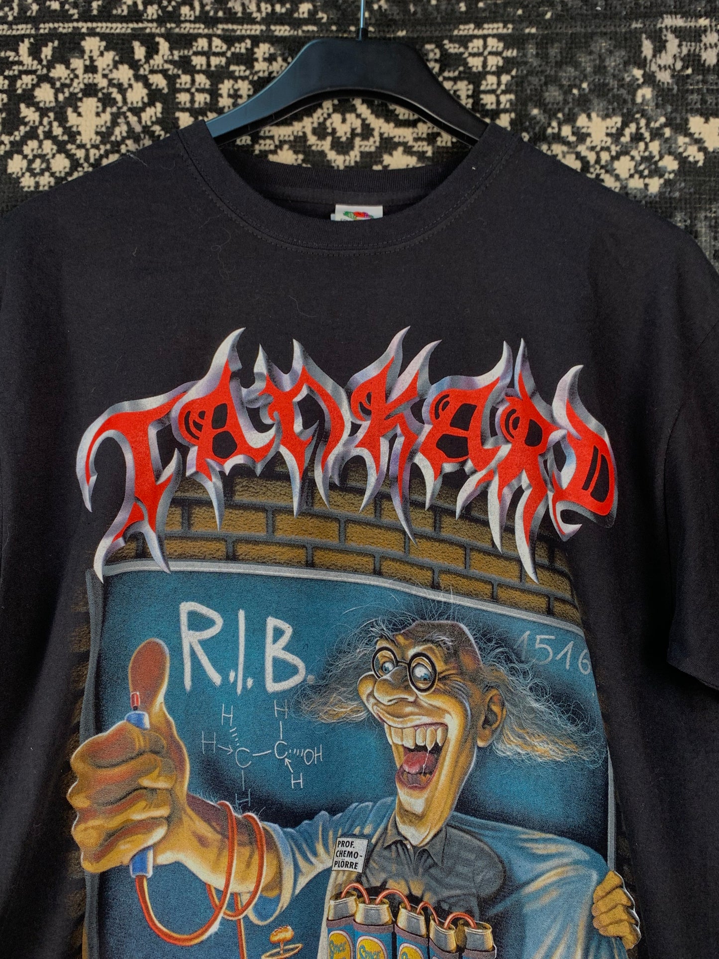 Mens Y2K Fruit of The Loom R.I.B Graphic T-Shirt