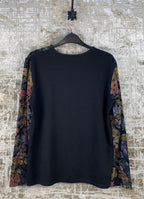 Womens Y2K Floral Long Sleeve Top