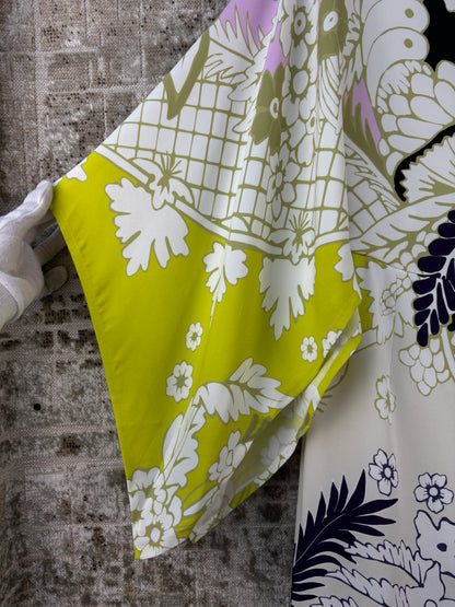 Valentino Garavani Tropical Word Arazzo Kaftan Dress