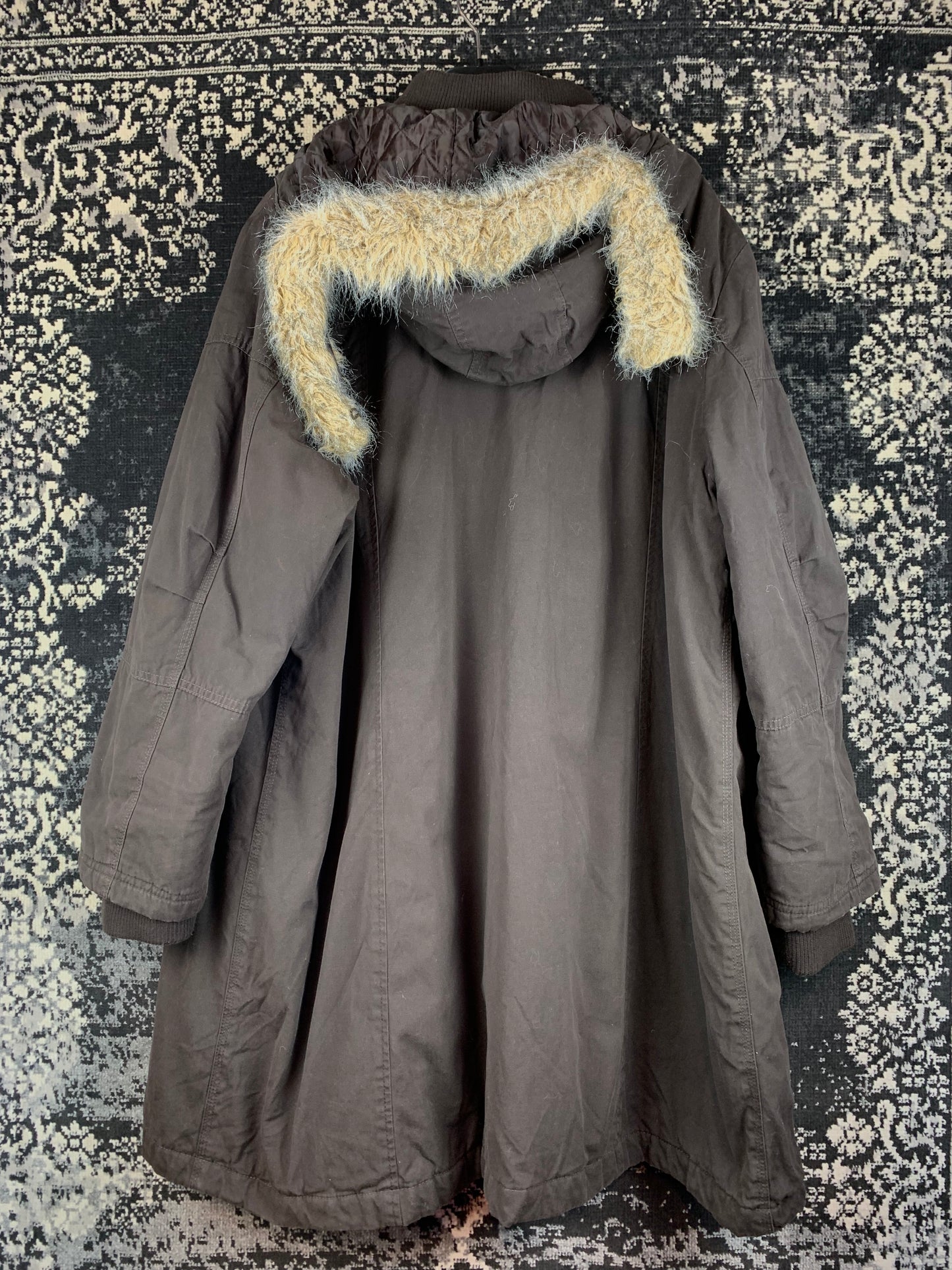 Men's Vintage M&S Winter Edition Long Padded Brown Coat