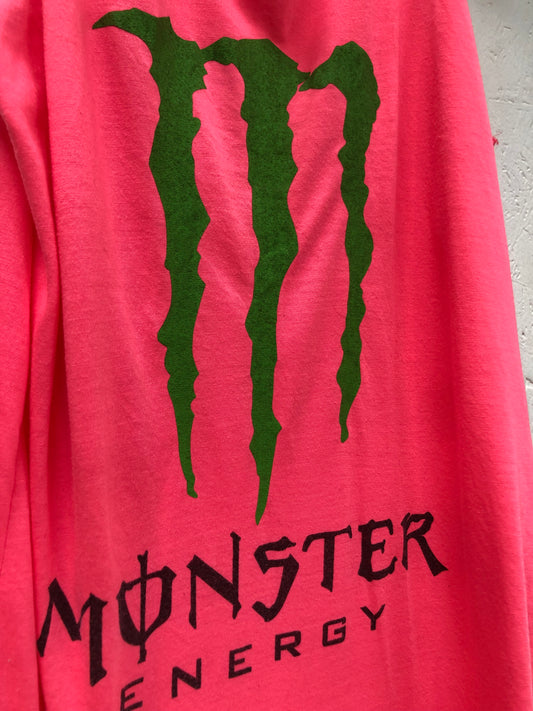 Neon Pink Monster Energy Tank Top