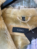Saki Hooded Faux Shearling Coat