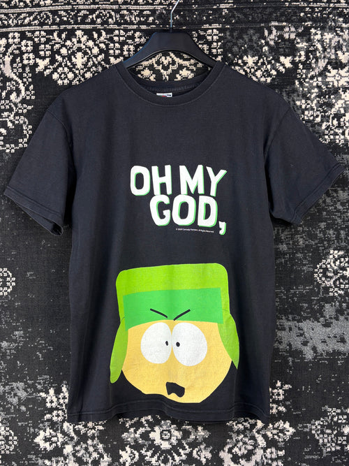 Men South Park Kenny “Oh My God / They Killed Kenny” Black Graphic T-Shirt