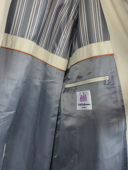 Men's Vintage Bugatti Classic Longline Beige Trench Coat