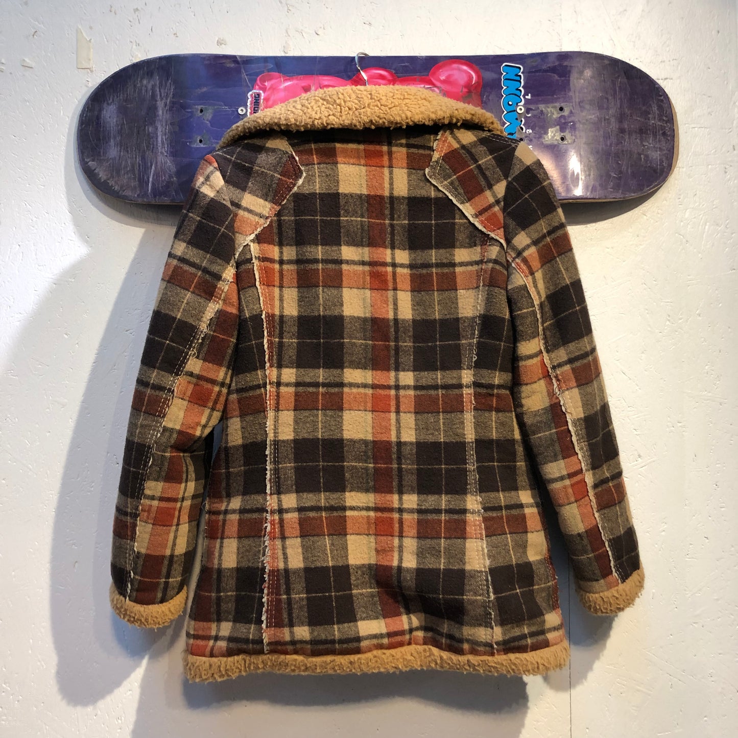 Vintage Plaid Teddy Edge Jacket