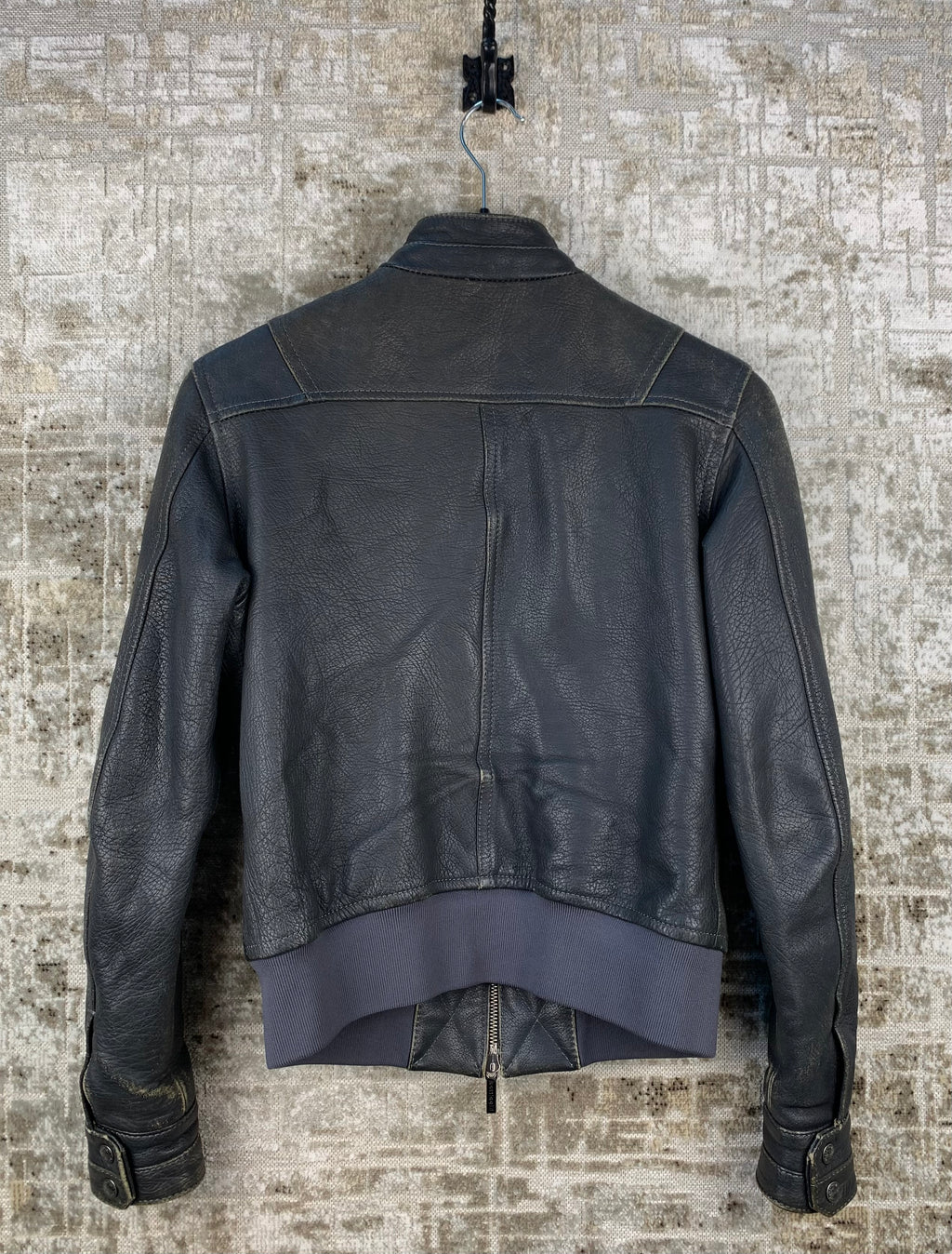 Botticelli Womens Black Leather Jacket