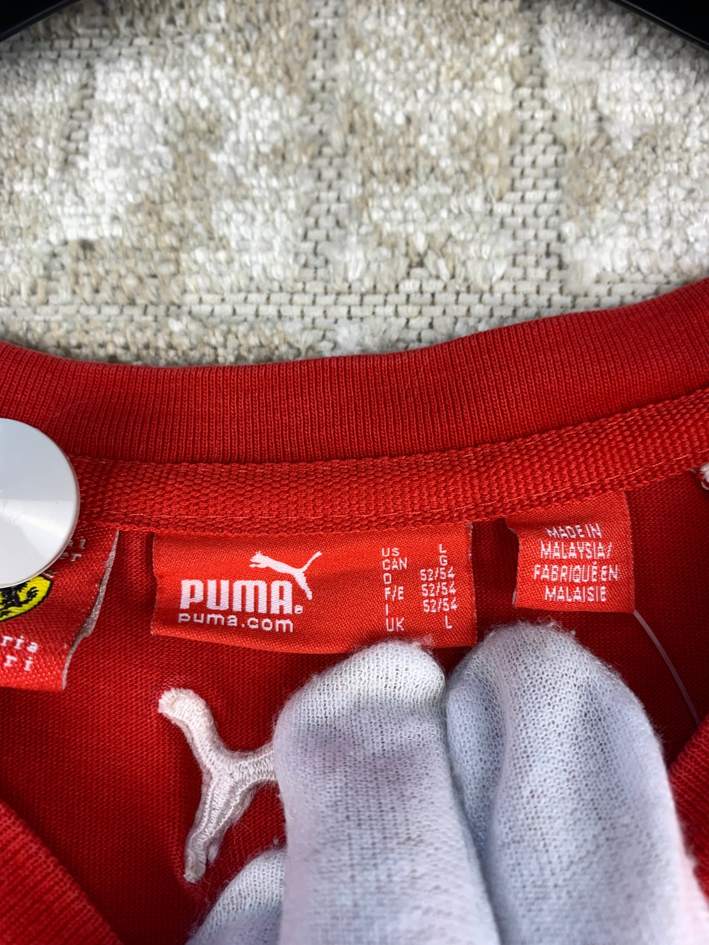 Mens Puma Ferrari Red T Shirt