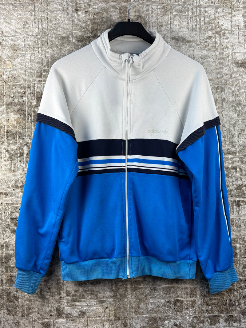 Mens Vintage Adidas Blue White Track Jacket