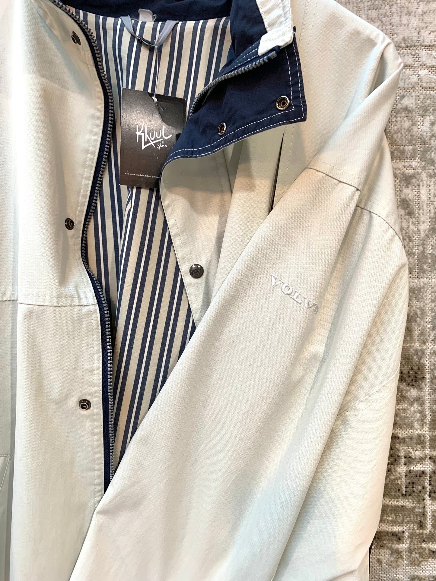 Volvo Cream & Navy Zip Jacket