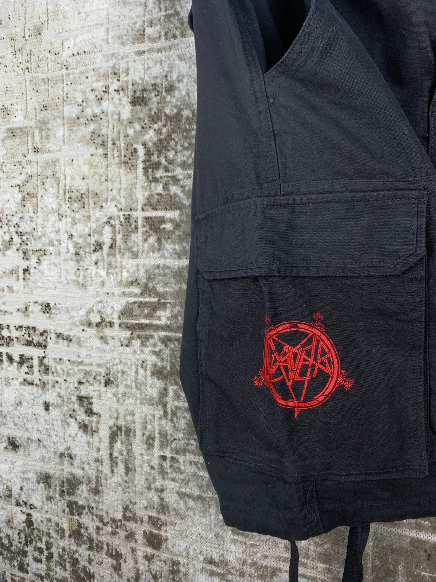 Men's Slayer Black Cargo Shorts