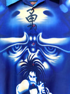 Autango Y2K Samurai Print Camp Shirt