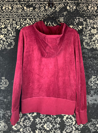 Women's Vintage Velvet Zip Hoodie