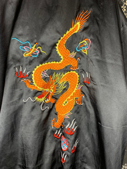 Black Silk Women Chinese Style Kimono