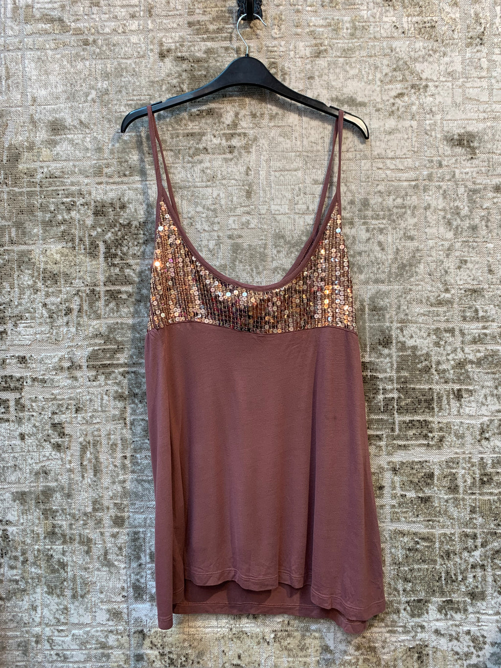 French Connection Sequin Strappy Cami