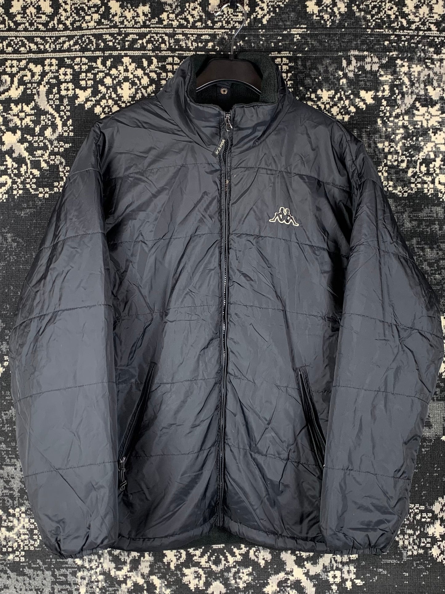 Men's Y2K Kappa Black Puffer Jacket