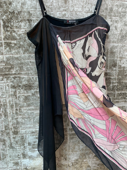 Morgan Y2K Floral Asymmetric Cami
