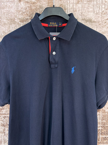 Men's Vintage Polo Ralph Lauren Dark Blue Polo T-Shirt