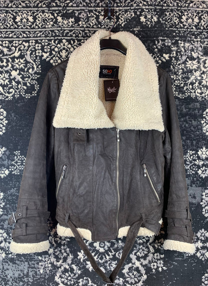 Mens Vintage Soho Collection Shearling Jacket