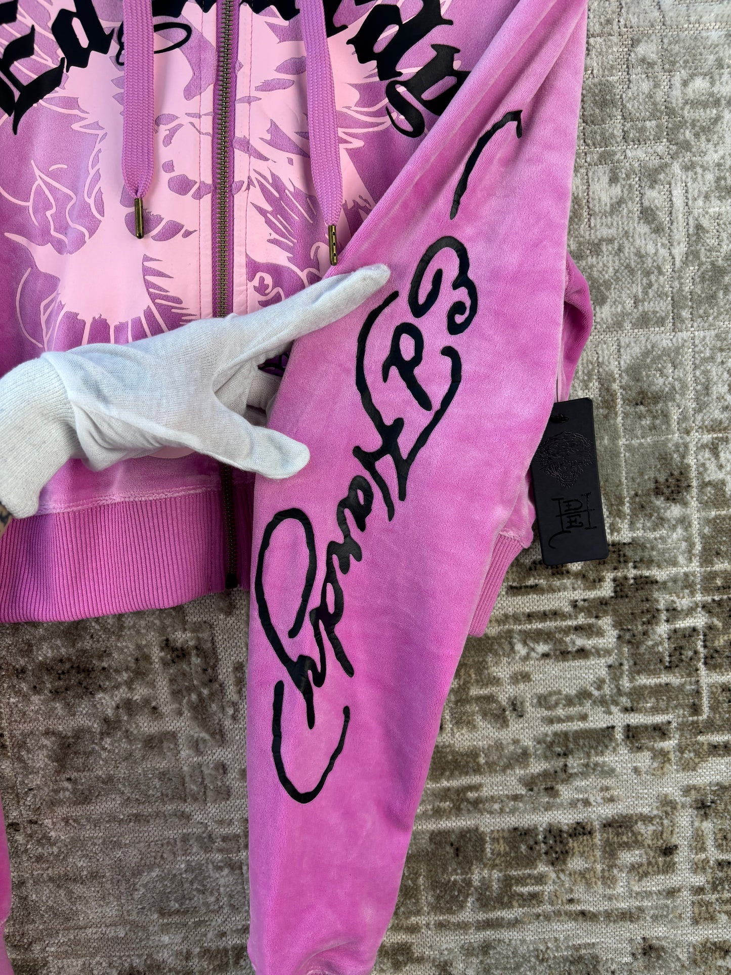Women's Ed Hardy Orchid Color Tracksuit
