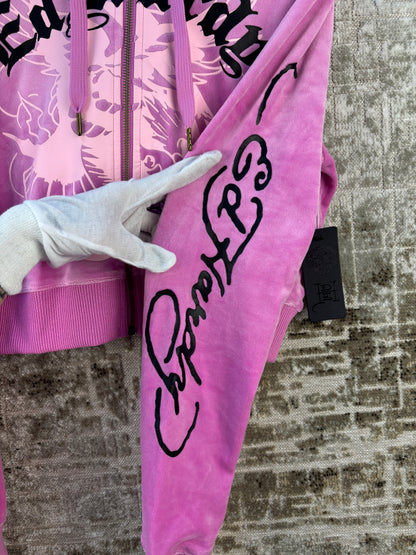 Women's Ed Hardy Orchid Color Tracksuit