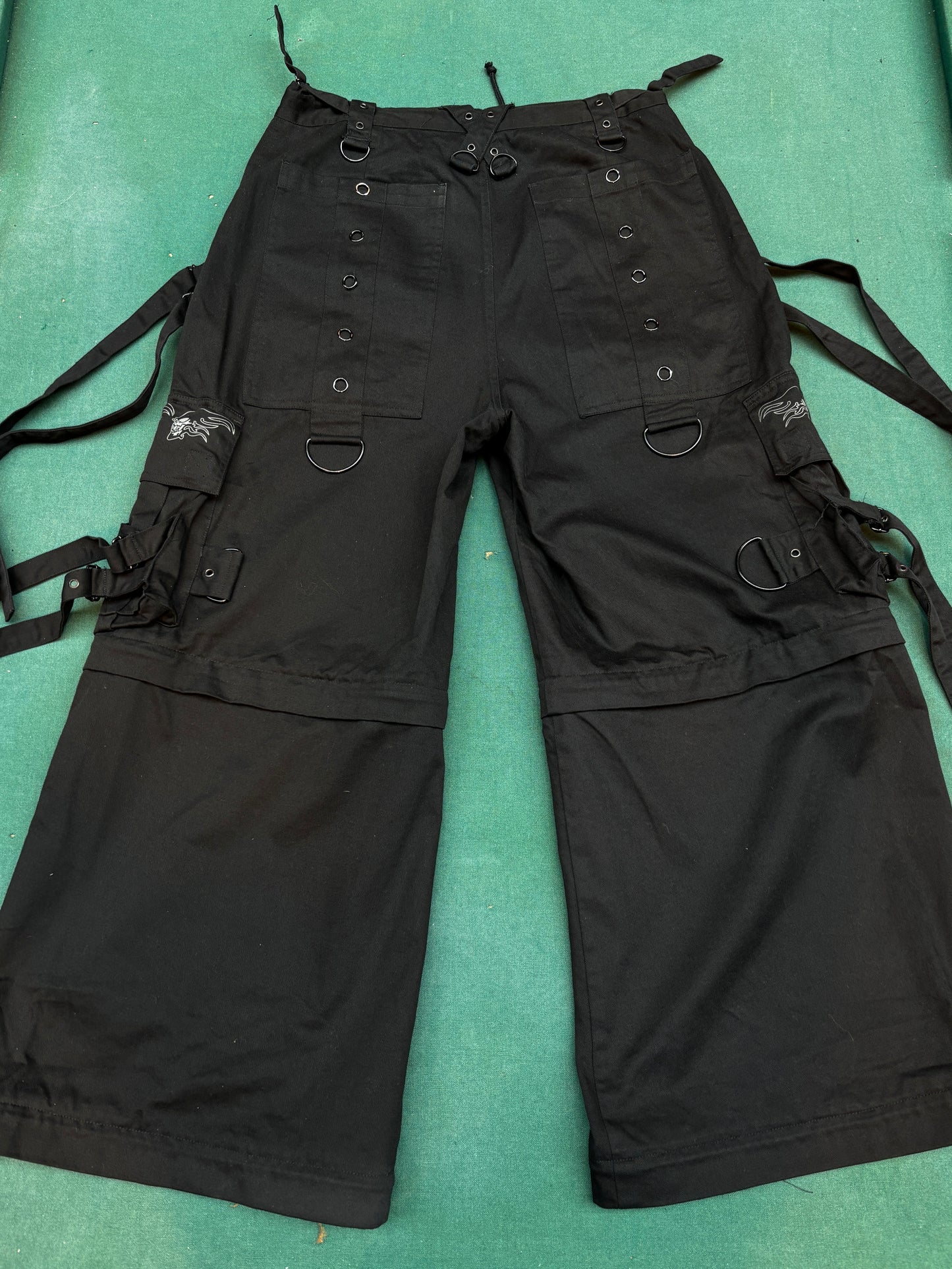 Vintage Tripp NYC Black Baggy Tech Cargo Pants