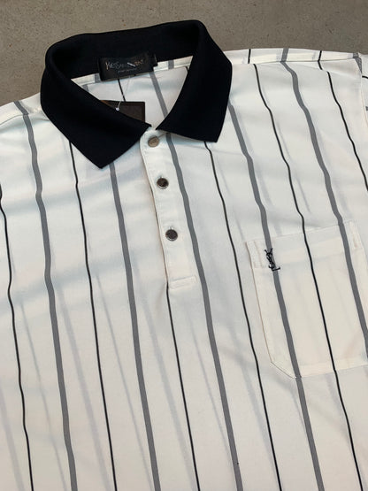 Yves Saint Laurent Striped Polo Shirt