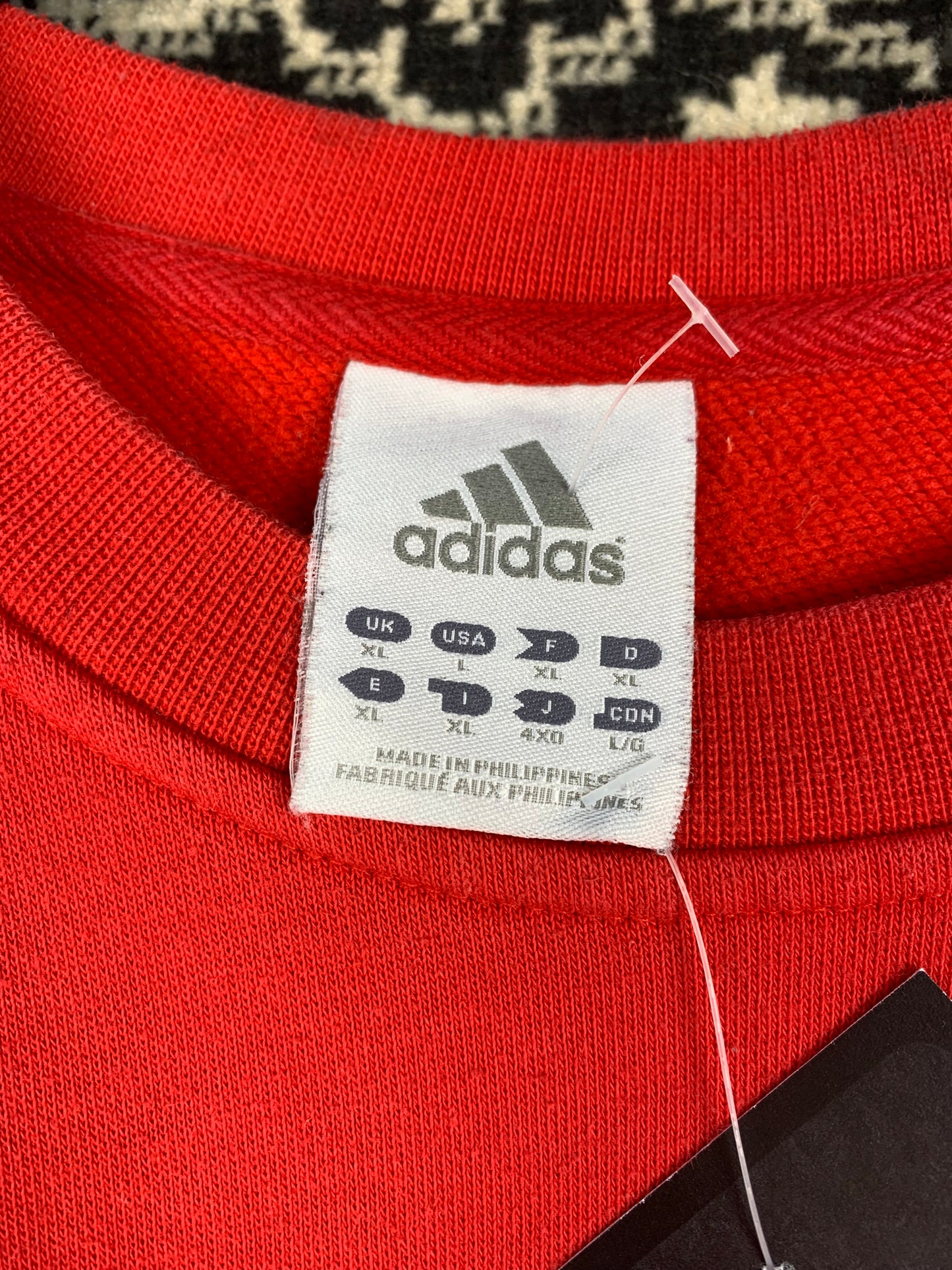Mens Vintage Adidas Red Sweatshirt