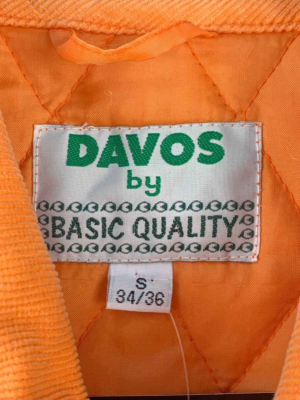 Vintage Orange Quilted Vest