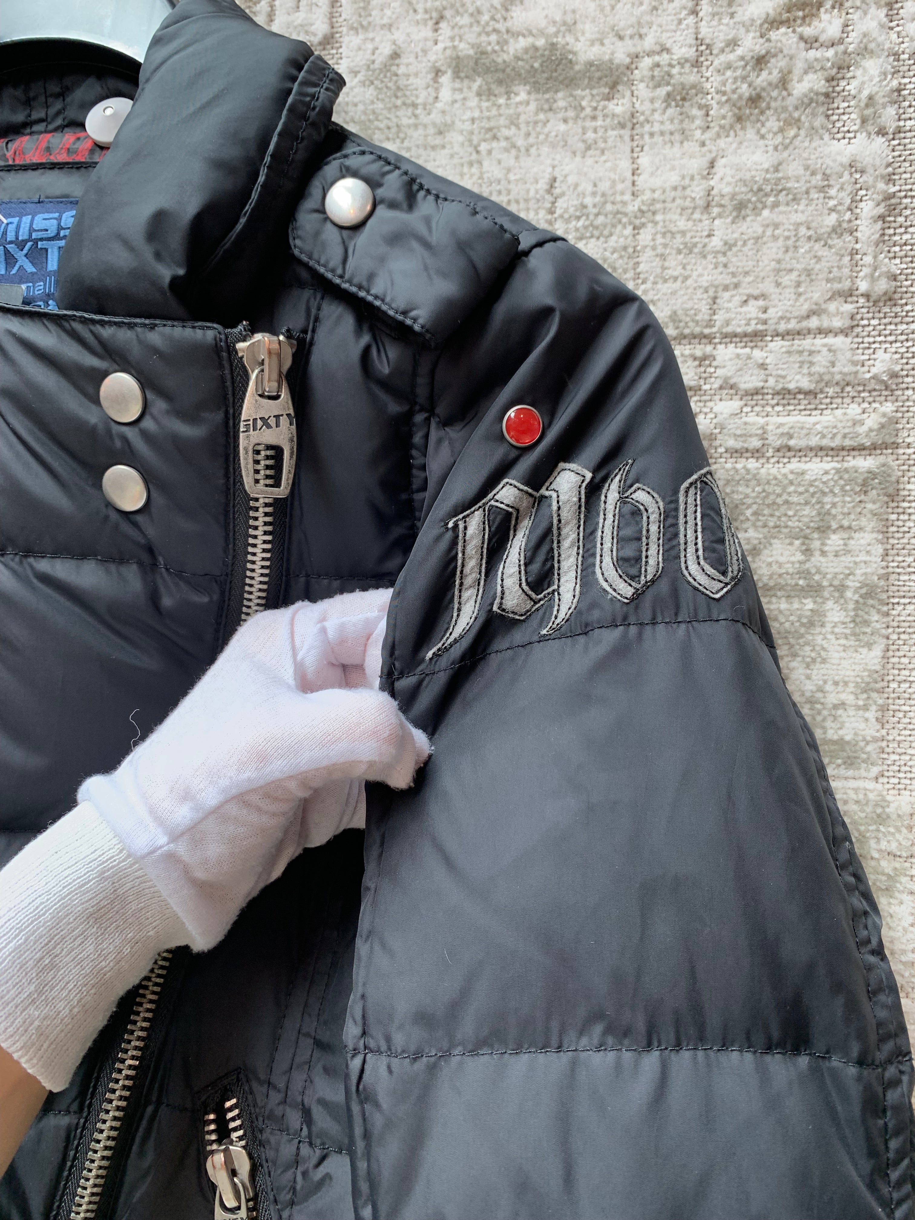 Miss Sixty Y2K Asymmetrical Puffer Jacket Black Size S – Khuul