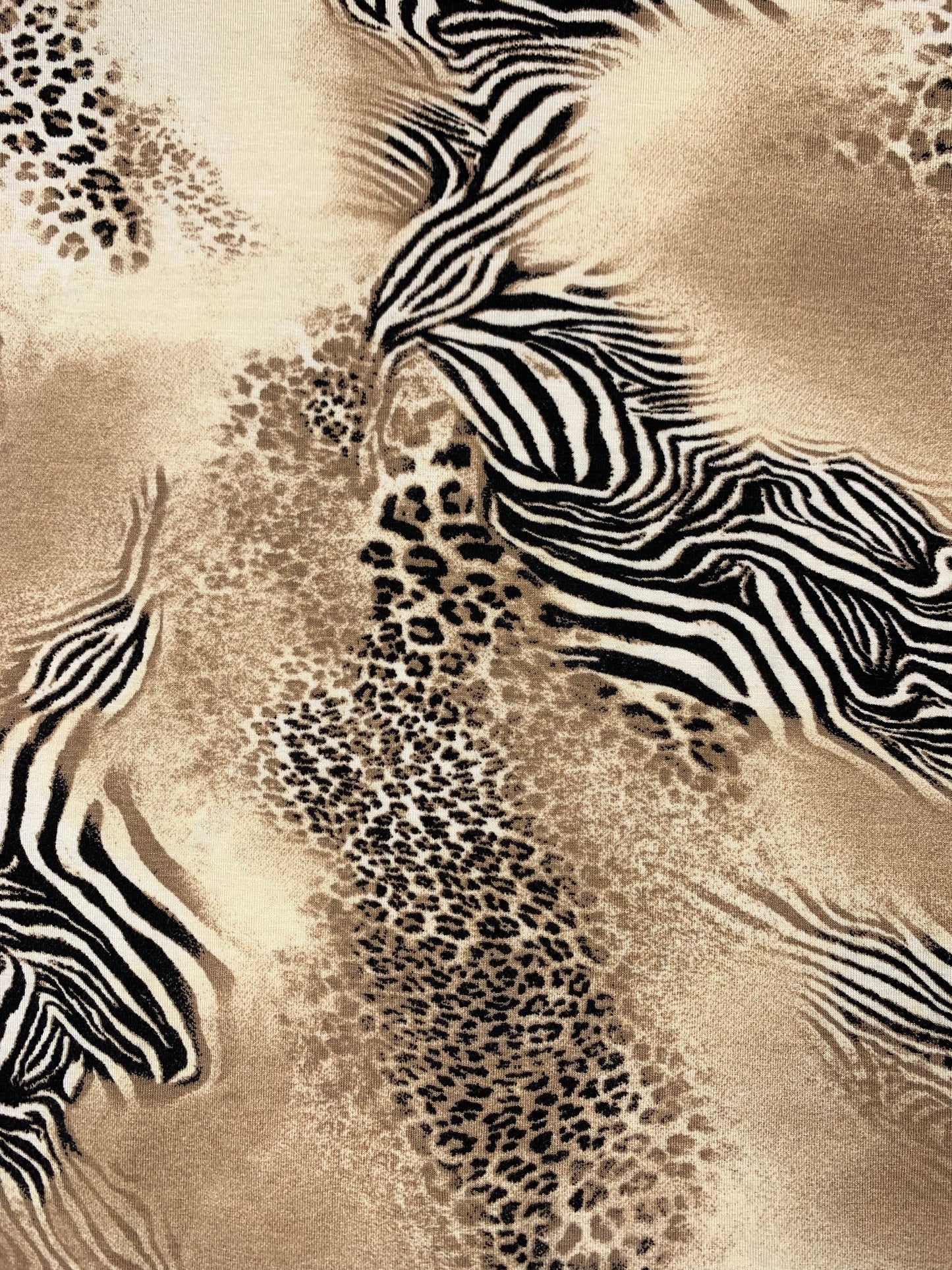 Womens Y2K Zebra Leopard Print Long Sleeve Top