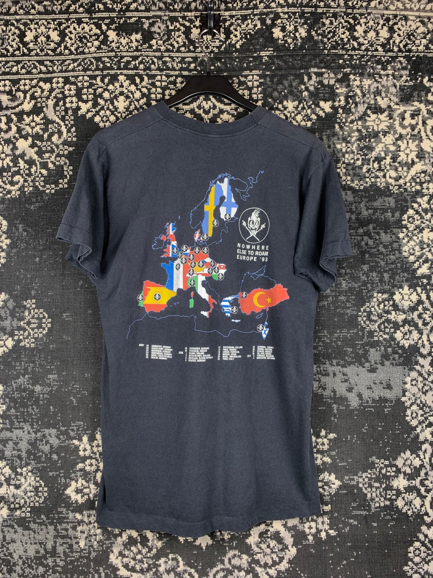 Mens Vintage 1993 Metallica Tour T-Shirt