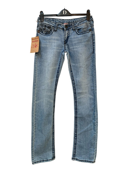True Religion Light Wash Straight Jeans