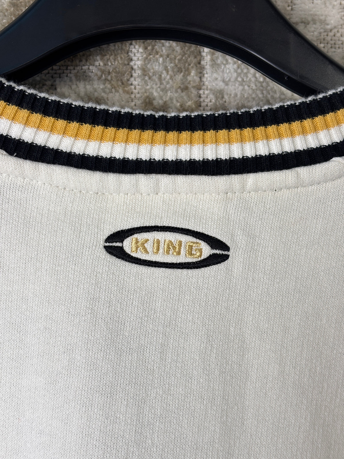 Puma King Striped Sleeve Crewneck Sweatshirt