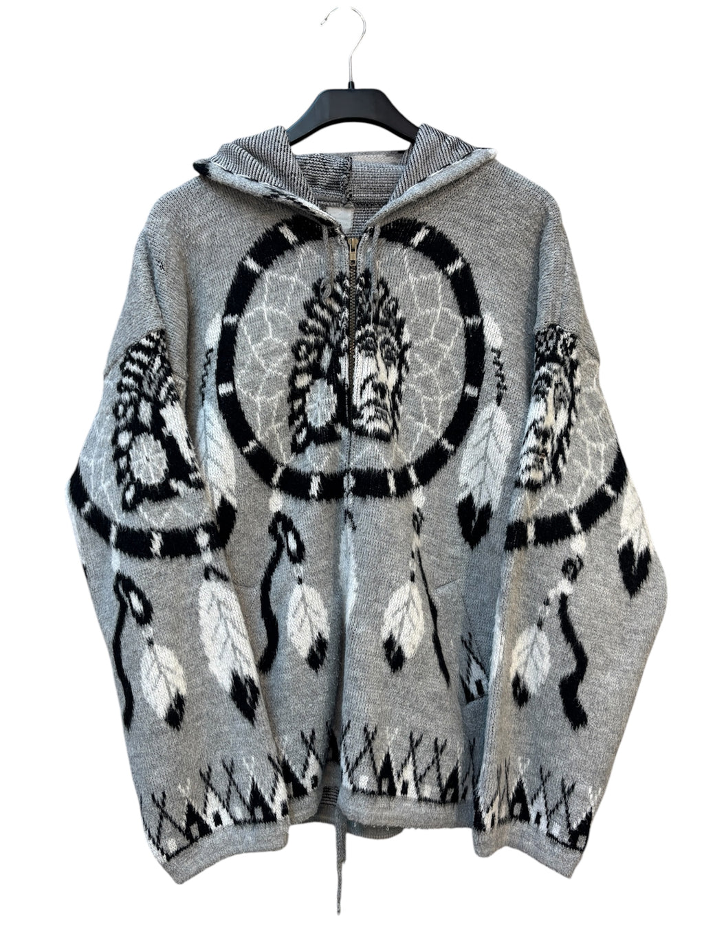 Dreamcatcher Knit Zip Hooded Cardigan