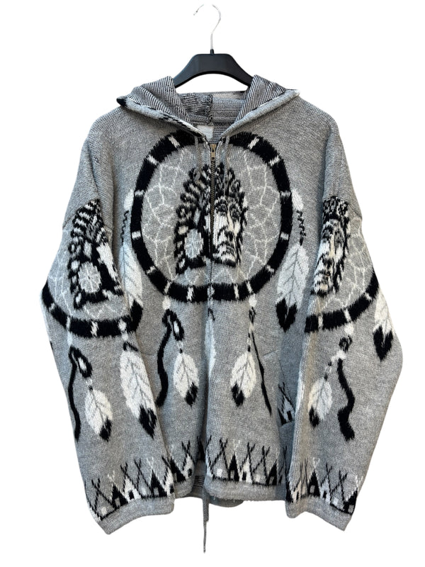 Dreamcatcher Knit Zip Hooded Cardigan