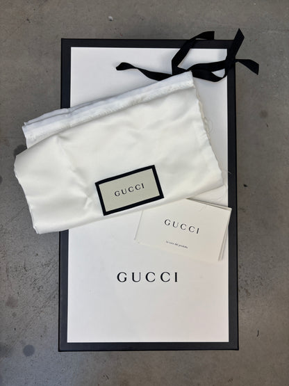 Gucci Men’s Web Rubber Slide Sandals