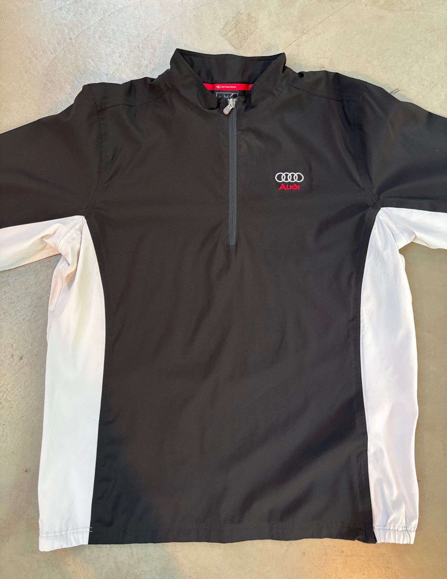 Audi Motorsport Black White Zip Shirt