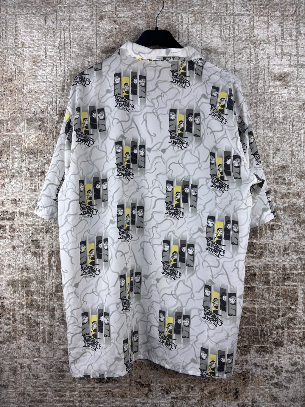 Mens Y2K Southpole White Button Up Shirt