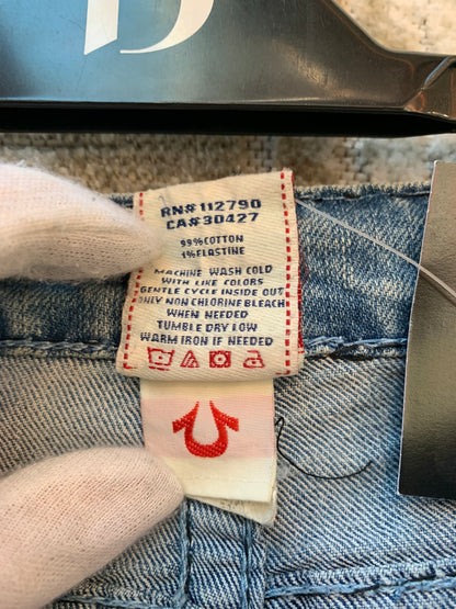 True Religion Light Wash Straight Jeans