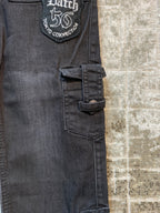 Datch Y2K Cropped Cargo Denim Capris